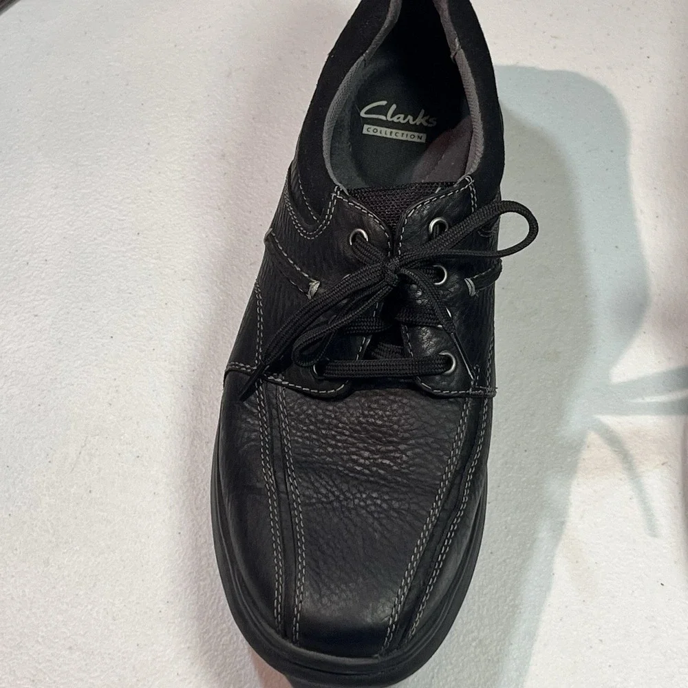 Clark's Men's Casual‎ Cushion With Ortholite Mens Shoes Size 11.5 Black EUC